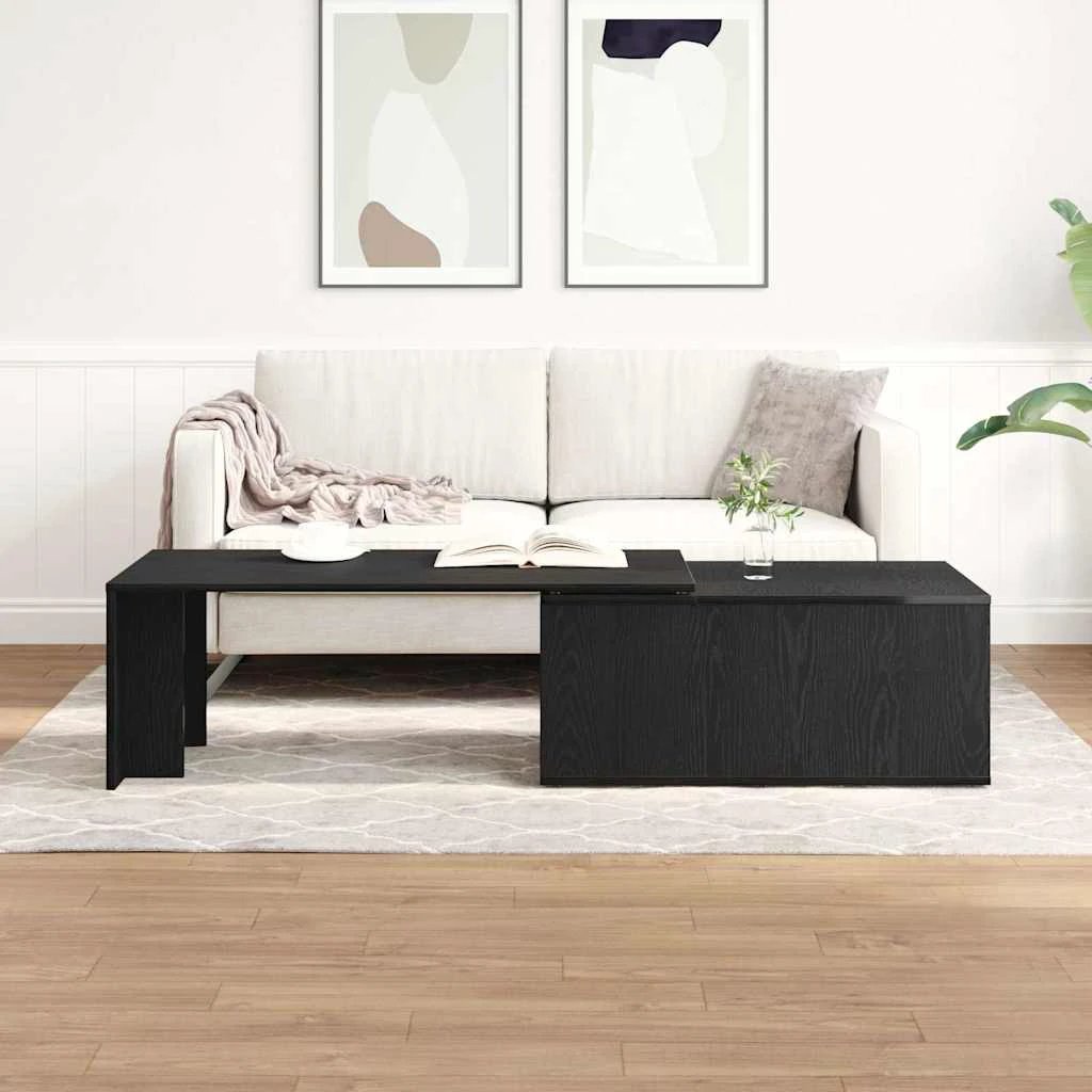 vidaXL Coffee Table 150x50x35 cm Smoked Oak Finish Engineered Wood Living Room Decor by vidaXL