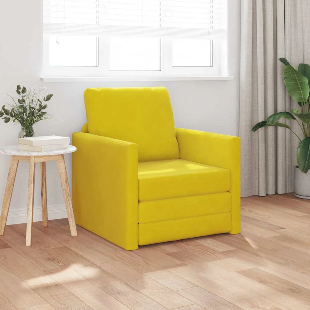 vidaXL VidaXL Floor Sofa Bed 122x70x60 Velvet For Home Lounge - Sofa Bed