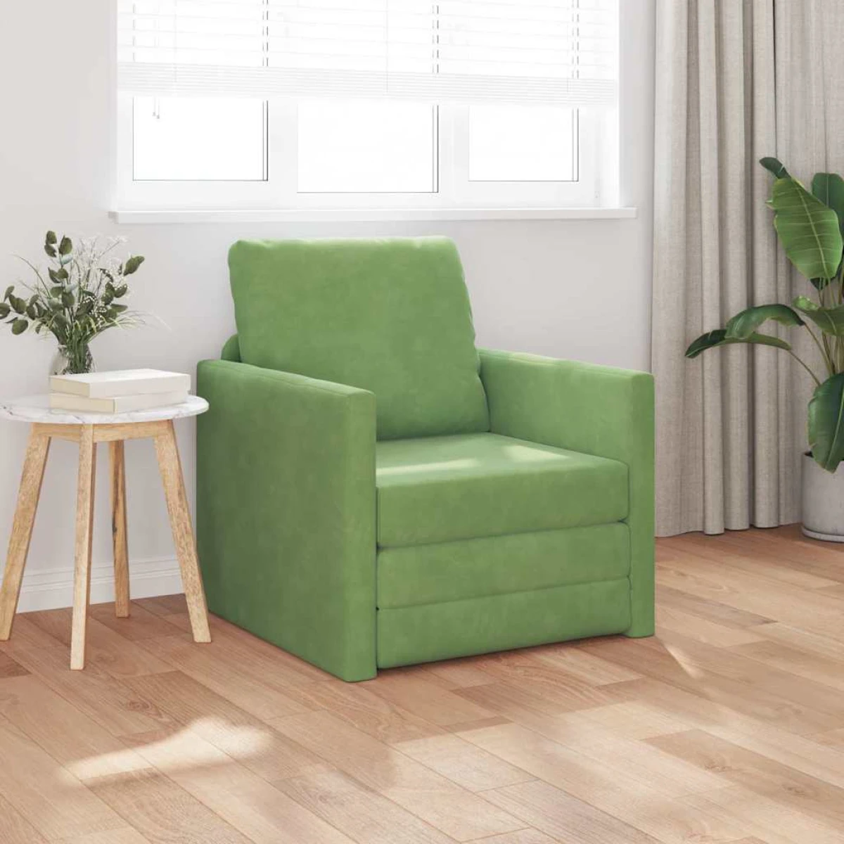vidaXL VidaXL Floor Sofa Bed 122x70x60 Velvet For Home Lounge - Sofa Bed