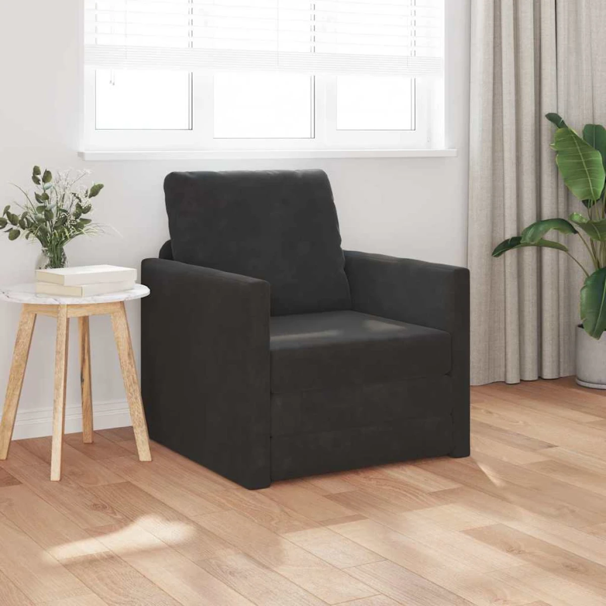 vidaXL VidaXL Floor Sofa Bed 122x70x60 Velvet For Home Lounge - Sofa Bed