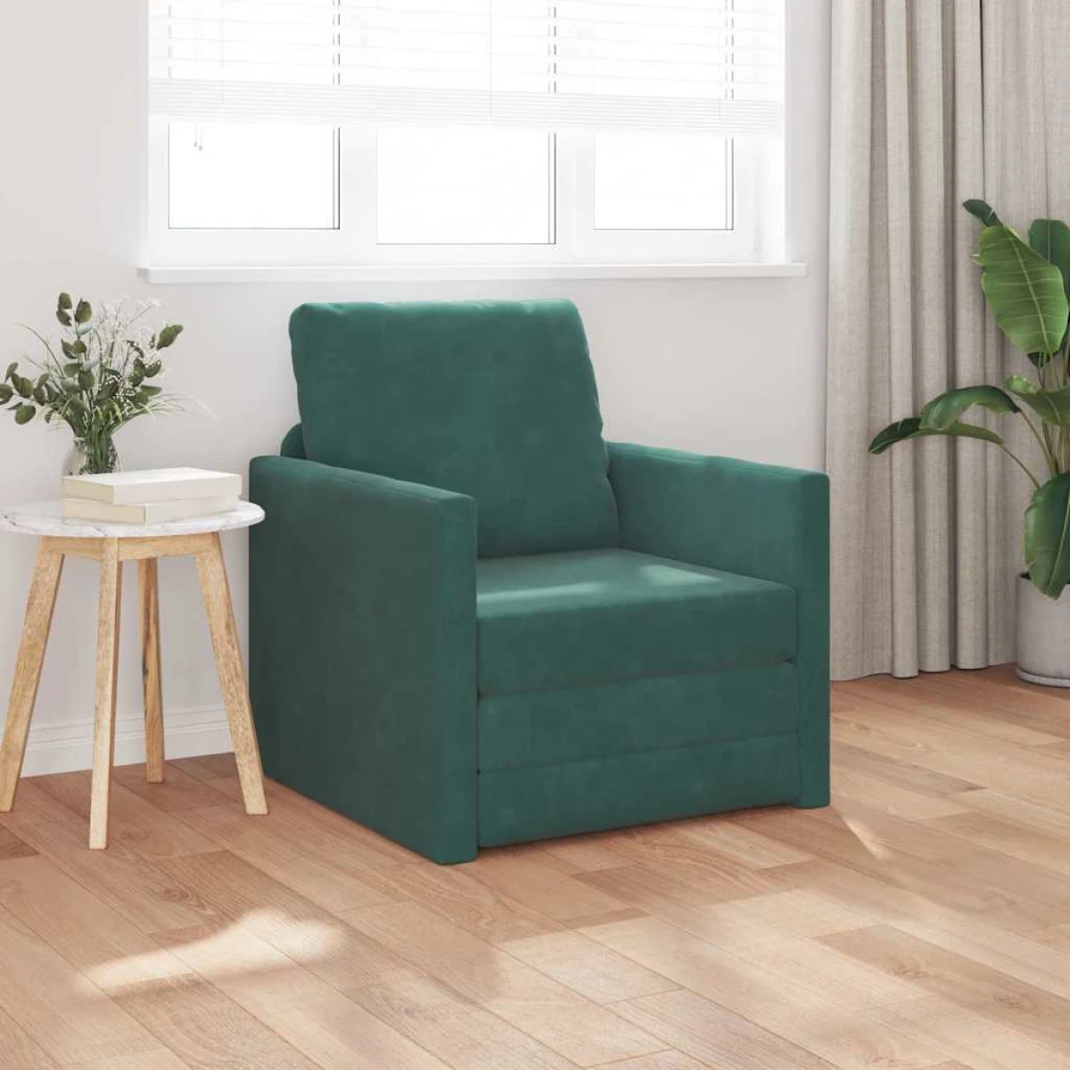 vidaXL VidaXL Floor Sofa Bed 122x70x60 Velvet For Home Lounge - Sofa Bed