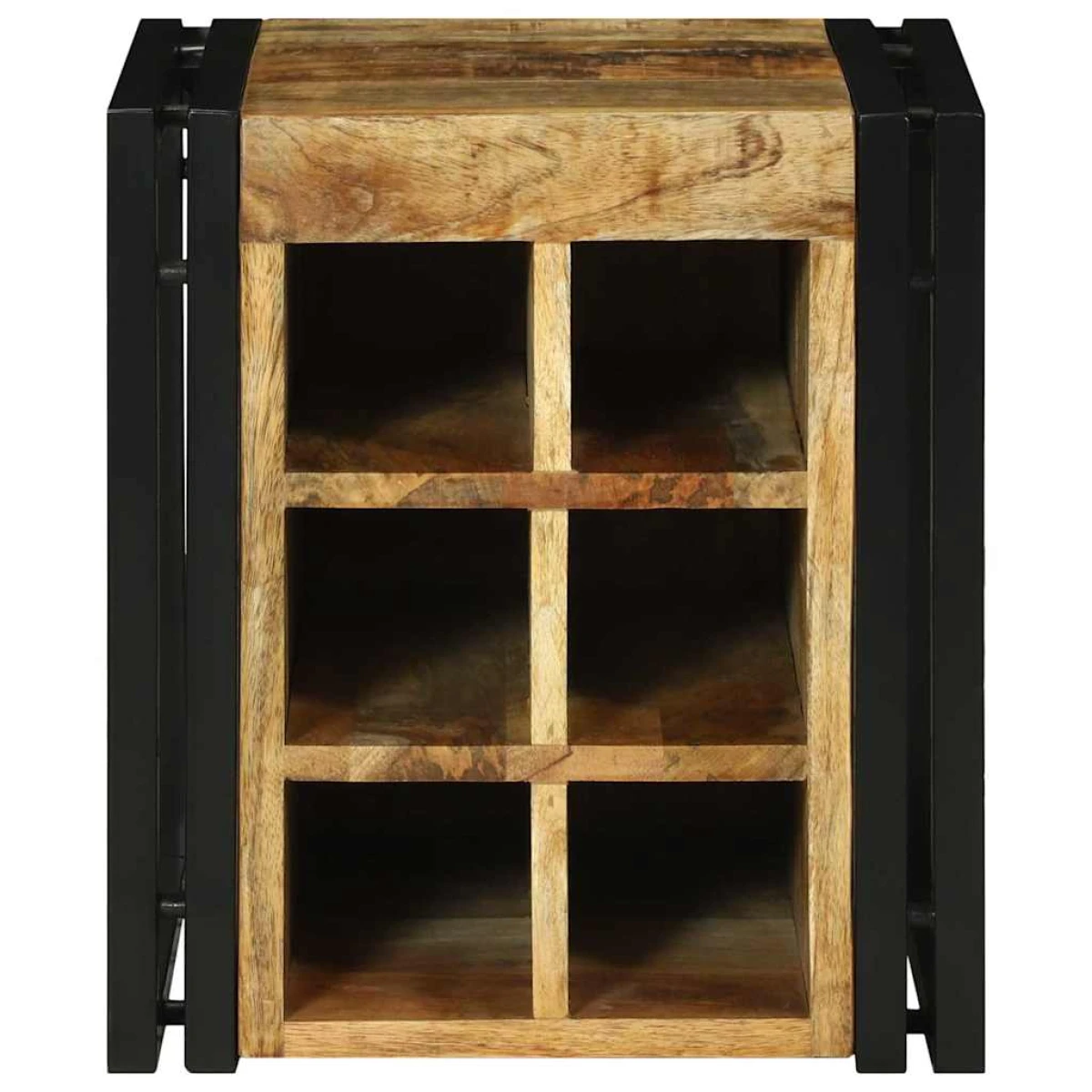 vidaXL VidaXL Wine Rack 34.5x35x39 cm Solid Mango Wood For Kitchen - Wine Rack