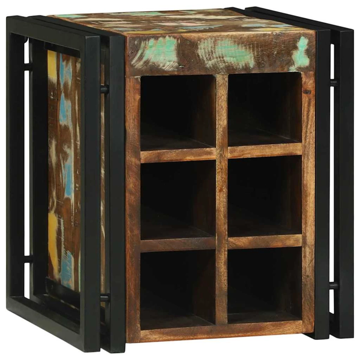 VidaXL Wine Rack 34.5x35x39 cm Solid Mango Wood For Kitchen by vidaXL