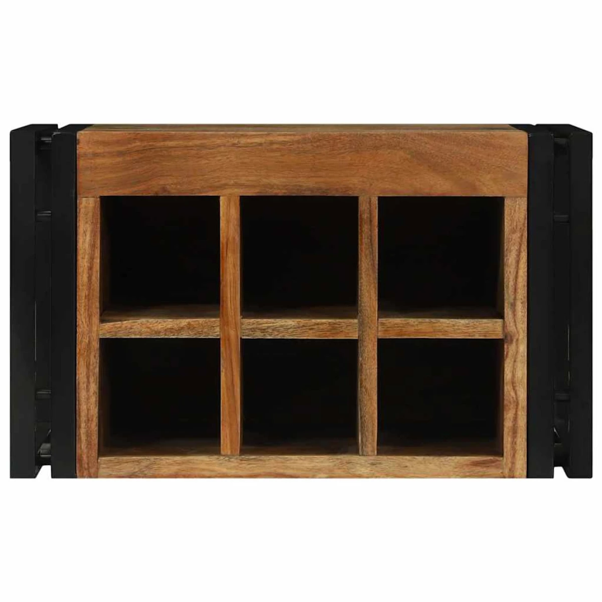 vidaXL VidaXL Wine Rack 34.5x35x39 cm Solid Mango Wood For Kitchen - Wine Rack