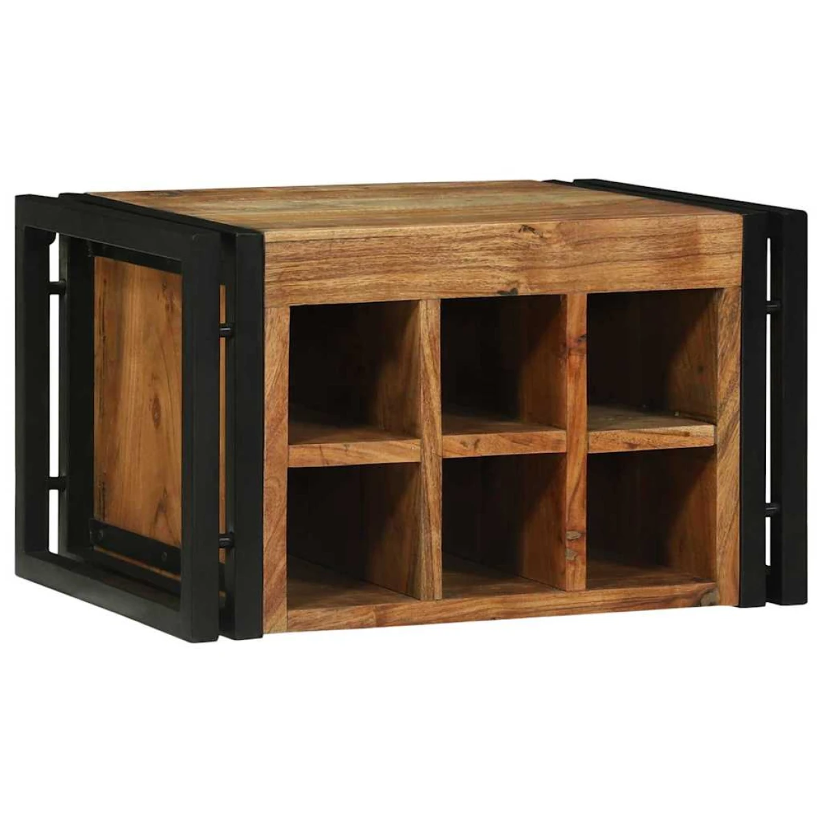 VidaXL Wine Rack 34.5x35x39 cm Solid Mango Wood For Kitchen by vidaXL