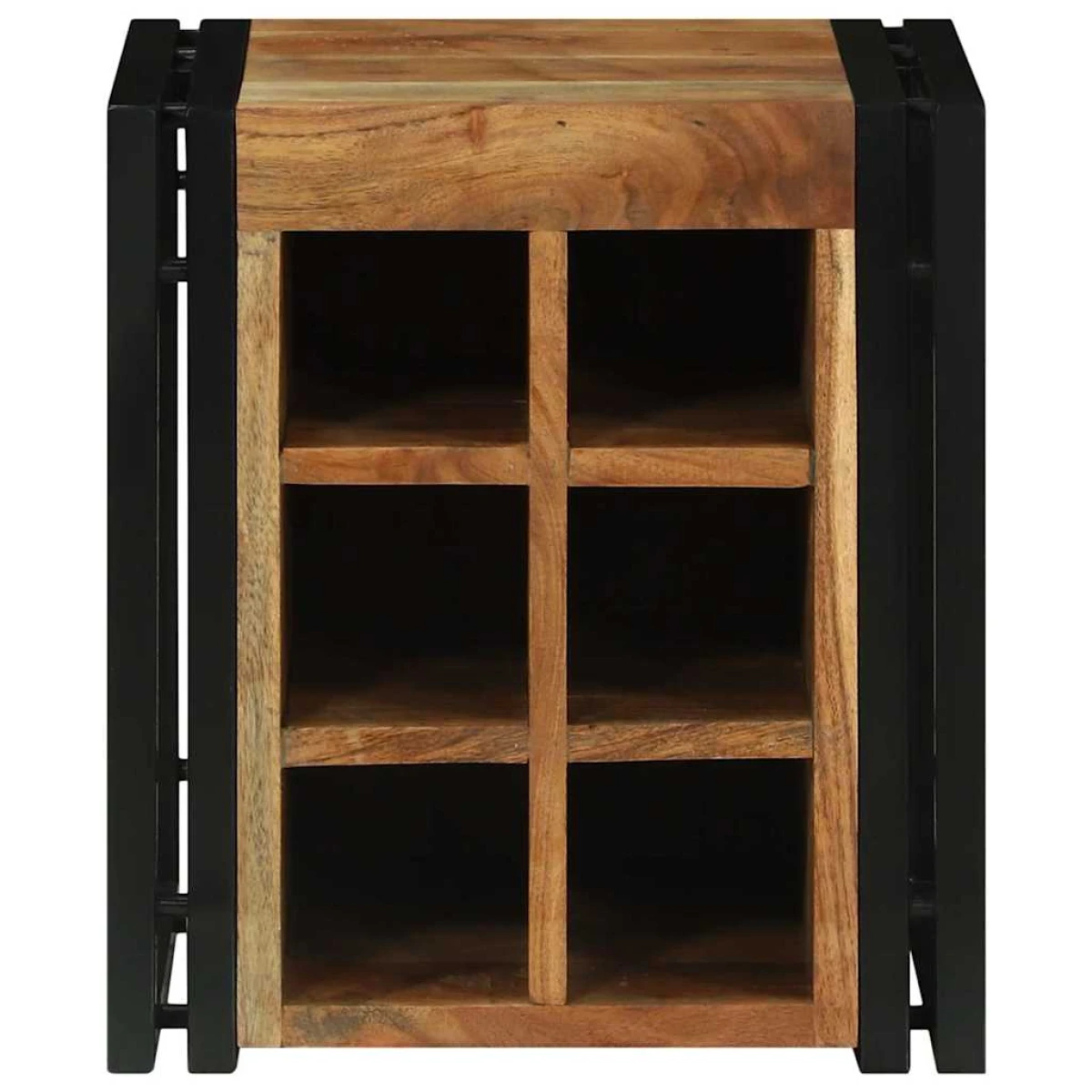 vidaXL VidaXL Wine Rack 34.5x35x39 cm Solid Mango Wood For Kitchen - Wine Rack