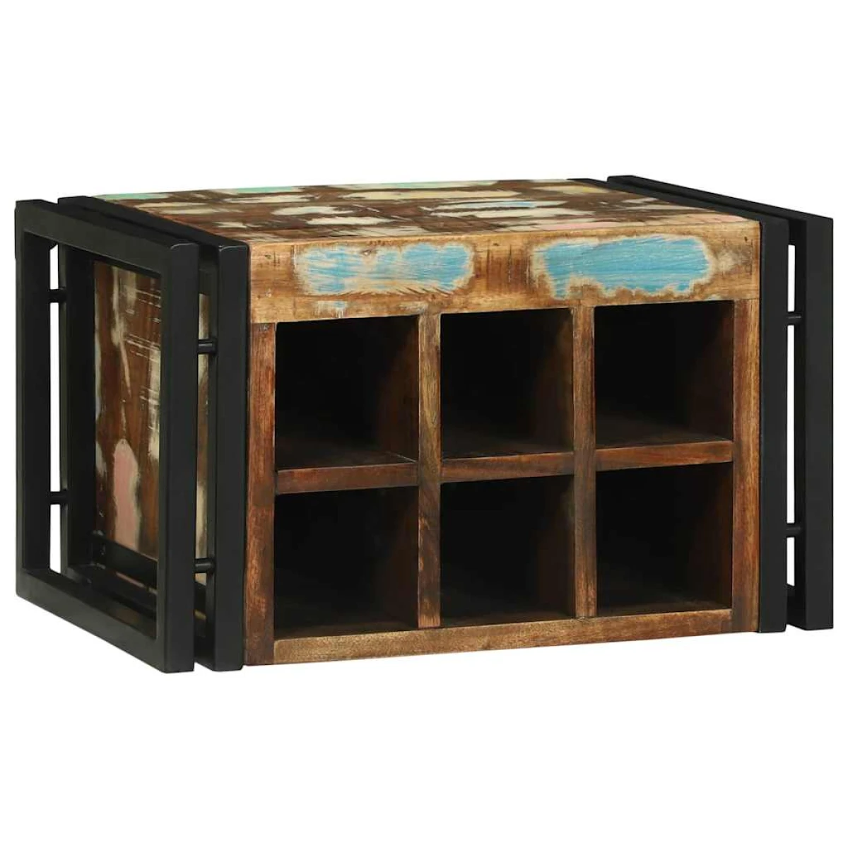 VidaXL Wine Rack 34.5x35x39 cm Solid Mango Wood For Kitchen by vidaXL