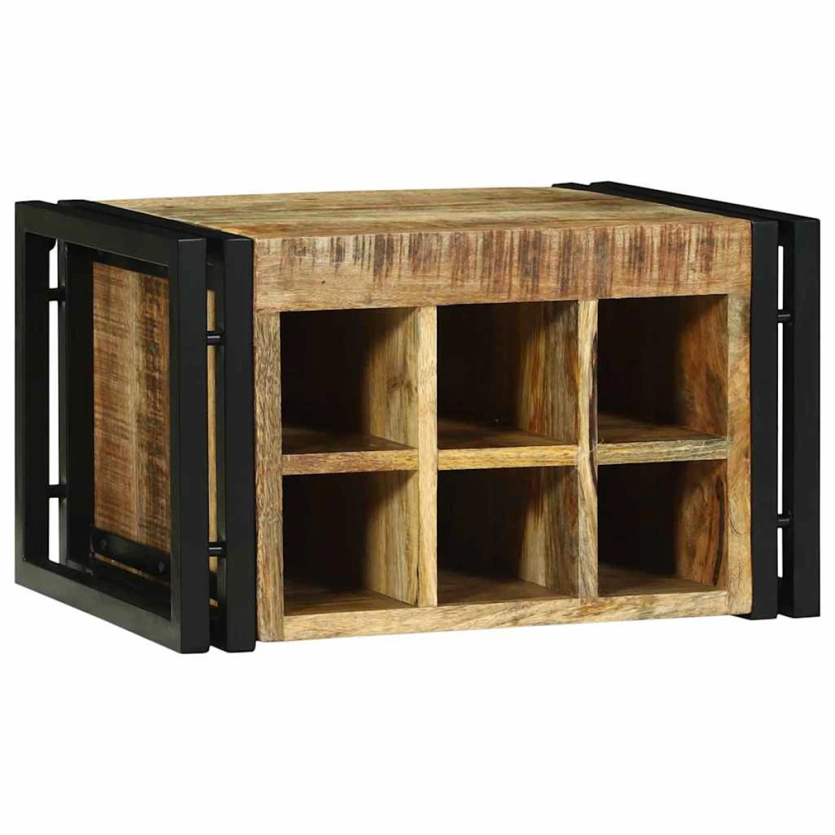 VidaXL Wine Rack 34.5x35x39 cm Solid Mango Wood For Kitchen by vidaXL