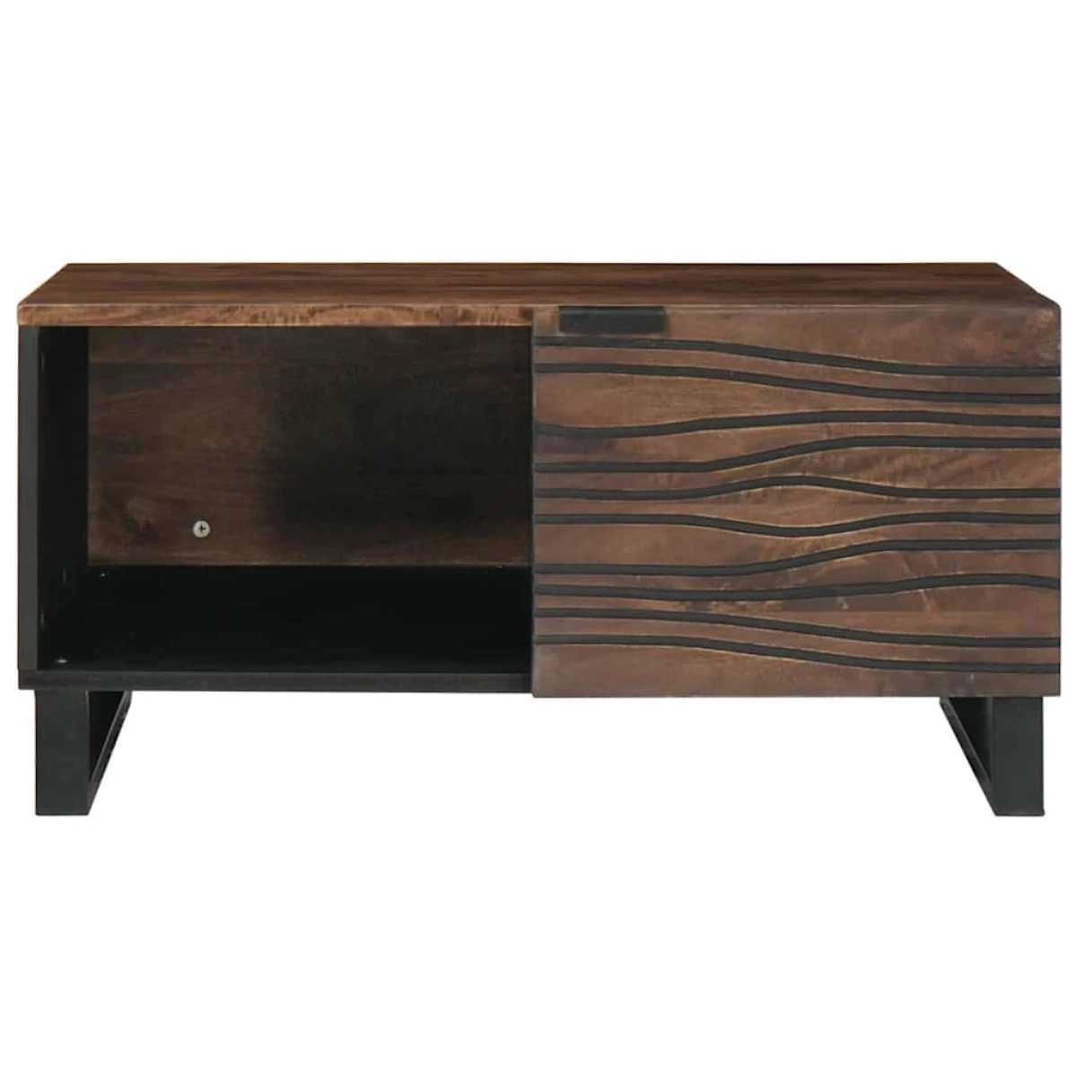 VidaXL Coffee Table 80x50x40 Solid Mango Wood Living Room by vidaXL