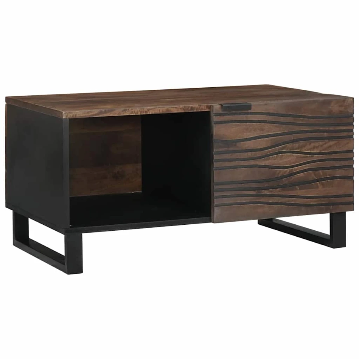 VidaXL Coffee Table 80x50x40 Solid Mango Wood Living Room by vidaXL