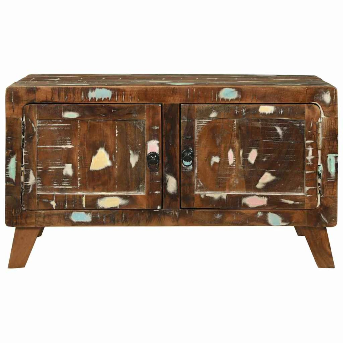 VidaXL Rustic Coffee Table 80x54x45 Cm Solid Reclaimed Wood by vidaXL