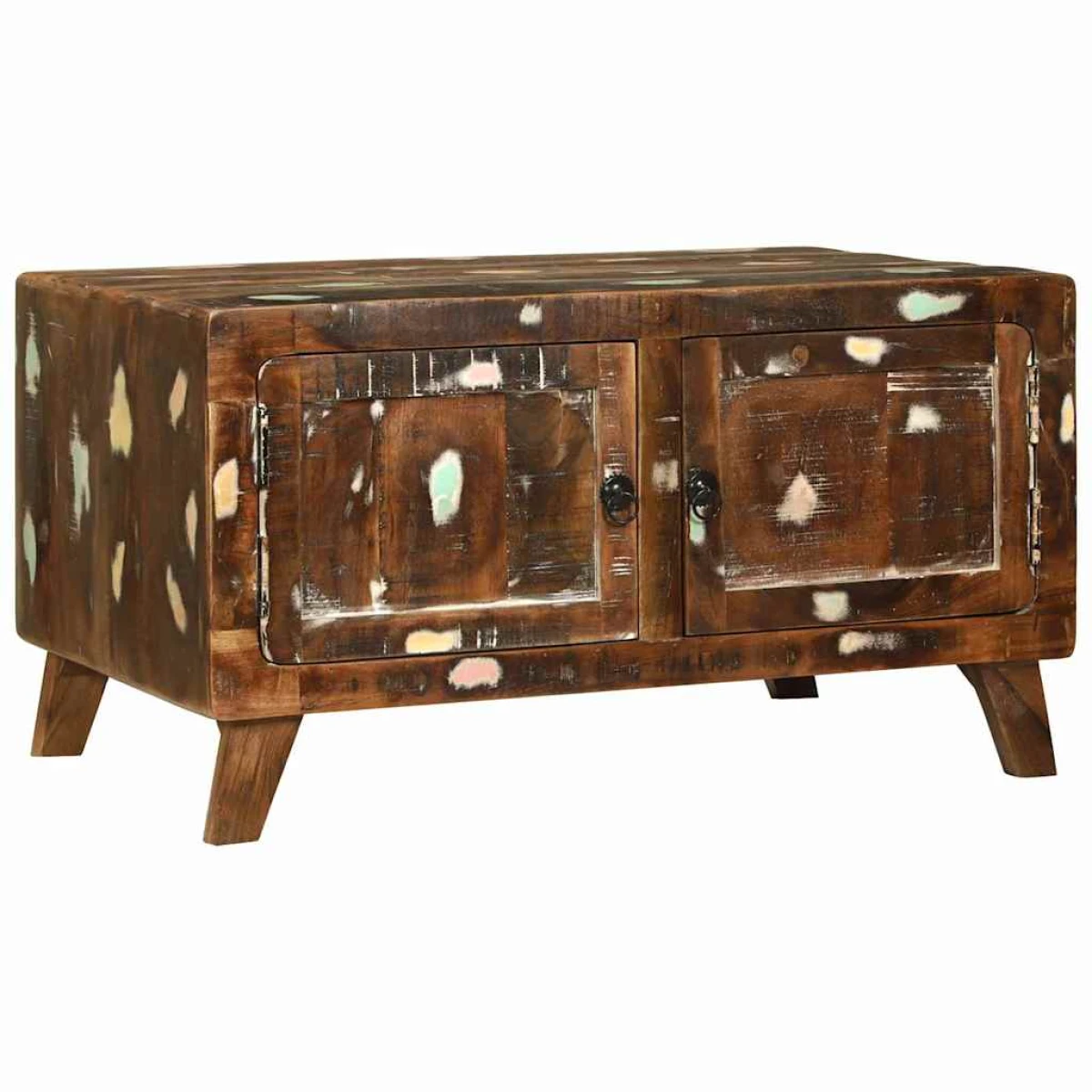 vidaXL VidaXL Rustic Coffee Table 80x54x45 Cm Solid Reclaimed Wood - Coffee Table