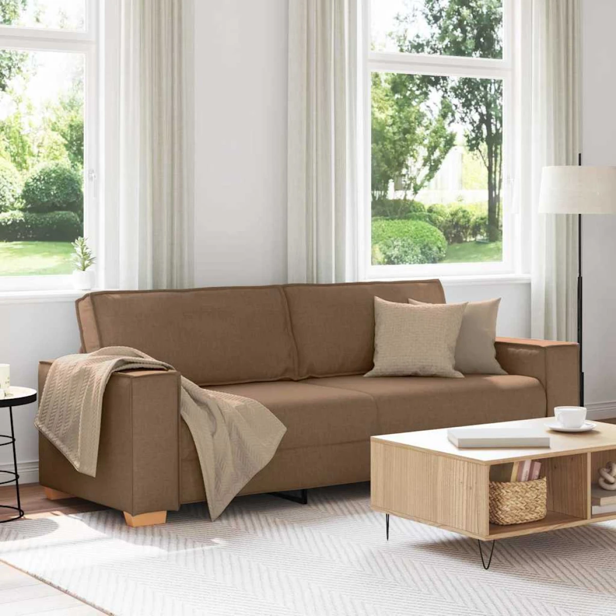 VidaXL 3 Seater Sofa 220x78x84 cm Cushioned Living Room by vidaXL