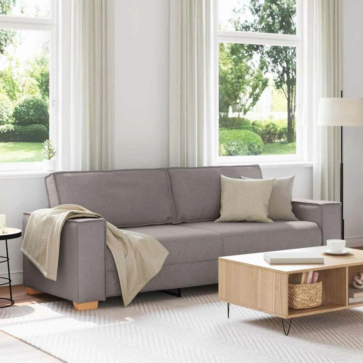 VidaXL 3 Seater Sofa 220x78x84 cm Cushioned Living Room by vidaXL
