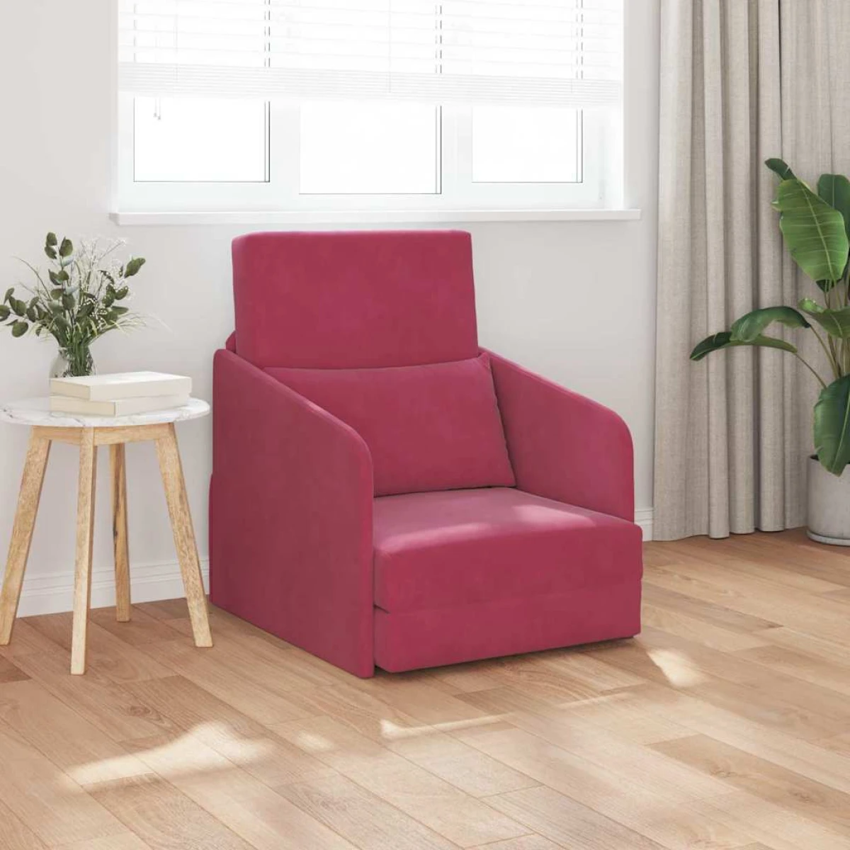VidaXL Sofa Bed 65x80x83 Velvet Upholstery for Living Room by vidaXL