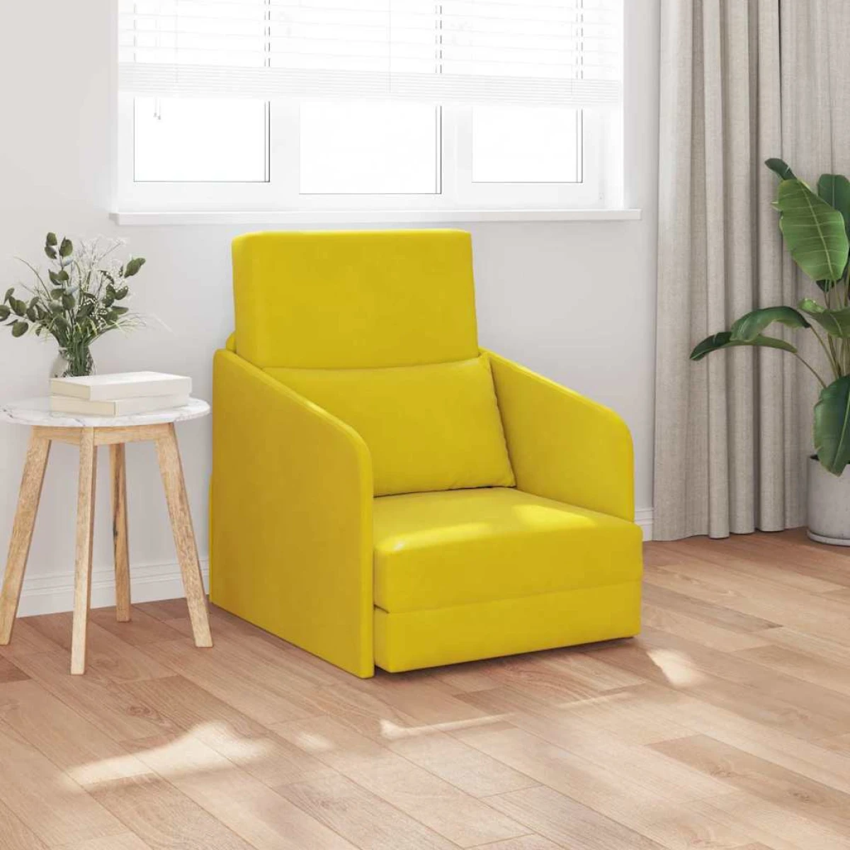 vidaXL VidaXL Sofa Bed 65x80x83 Velvet Upholstery for Living Room - Sofa Bed