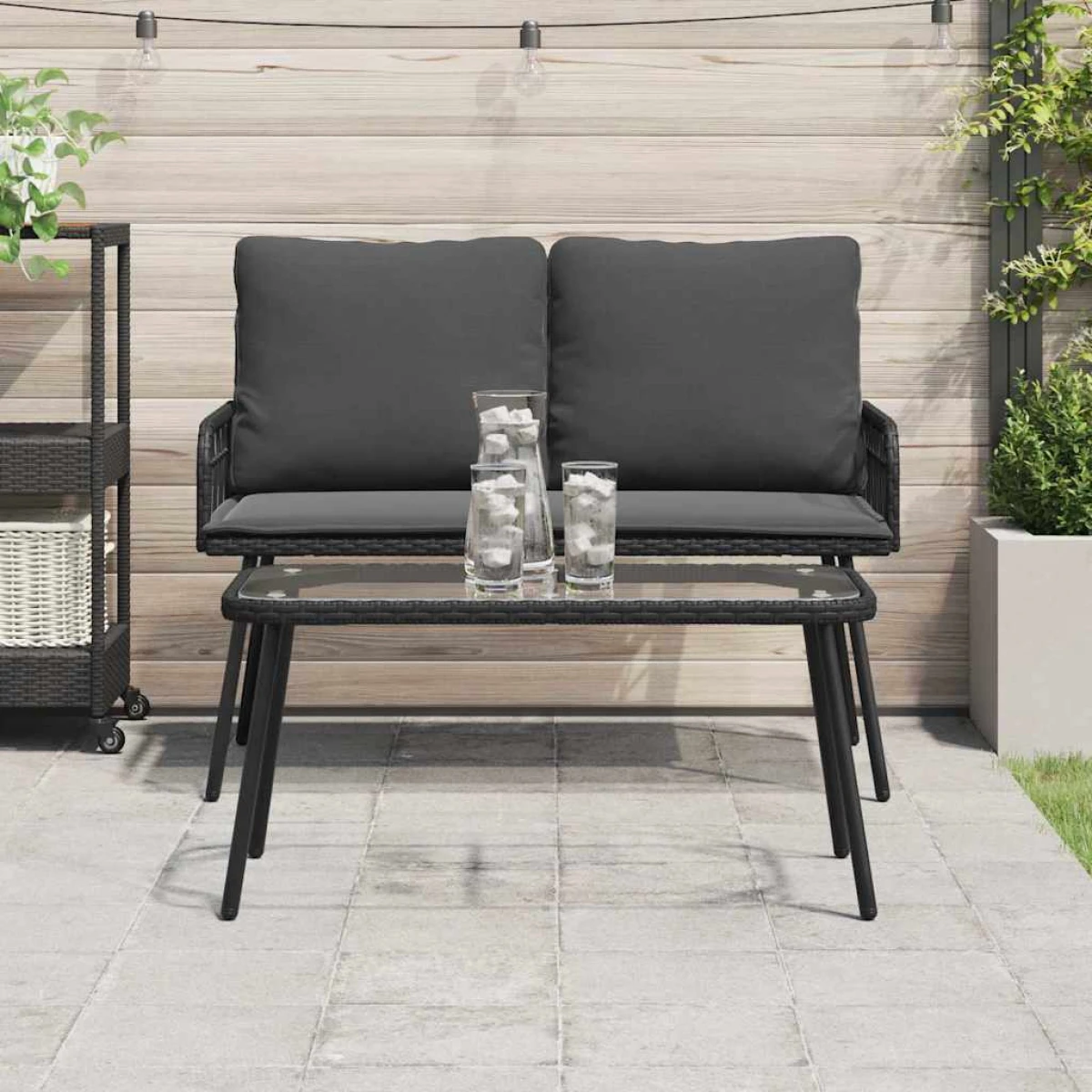 vidaXL VidaXL Coffee Table 90 x 45 x 42 cm Poly Rattan Outdoor - Coffee Table