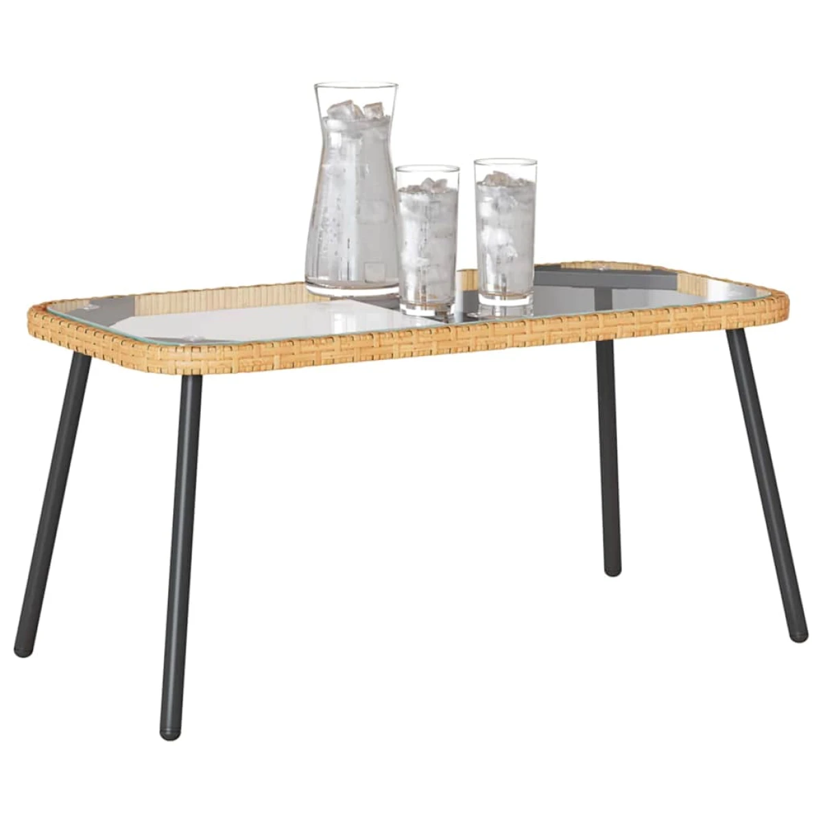 vidaXL VidaXL Coffee Table 90 x 45 x 42 cm Poly Rattan Outdoor - Coffee Table