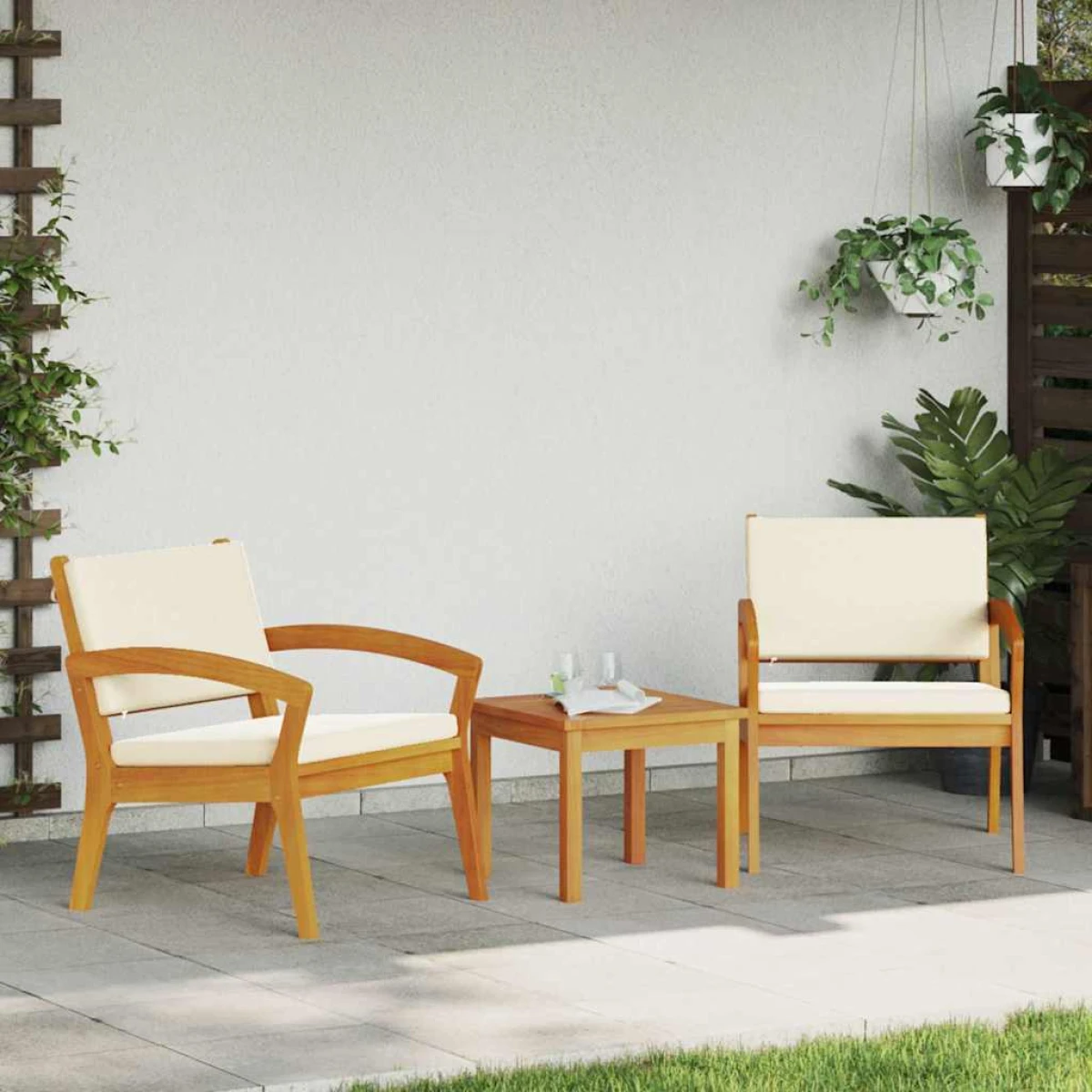 vidaXL VidaXL Coffee Table Solid Acacia Brown Outdoor Garden - Coffee Table