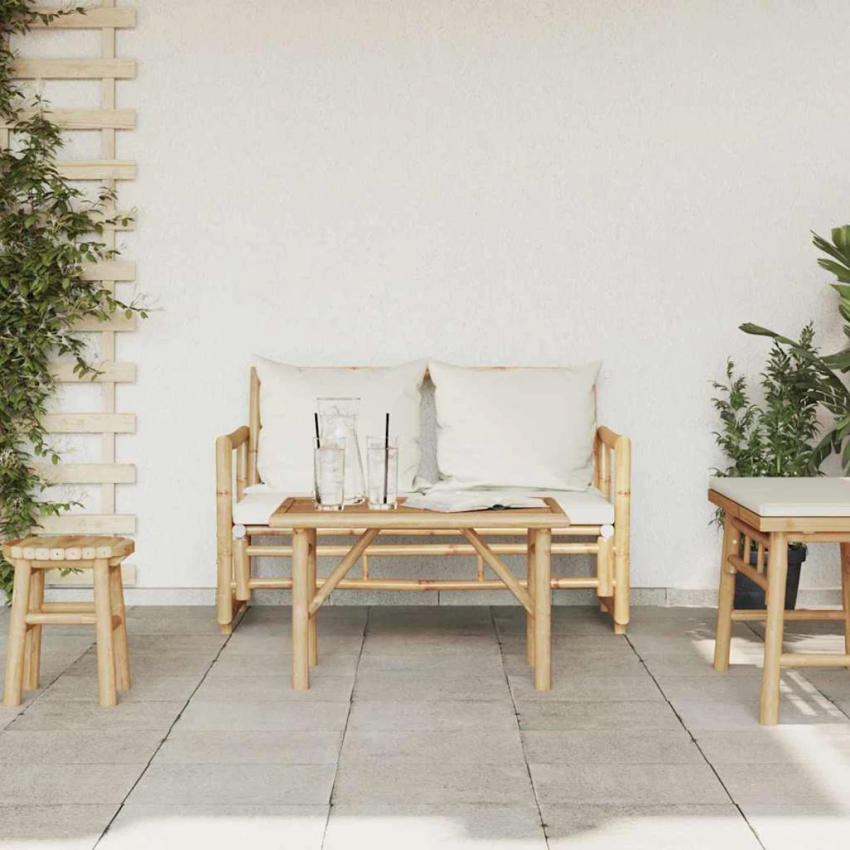 VidaXL Coffee Table 70x40x36cm Bamboo Modern Living Room by vidaXL