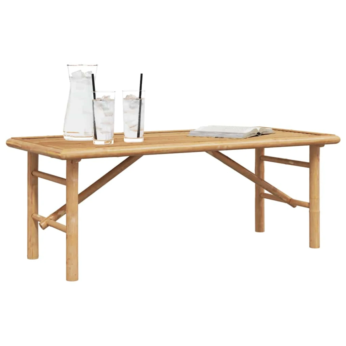 VidaXL Coffee Table 70x40x36cm Bamboo Modern Living Room by vidaXL
