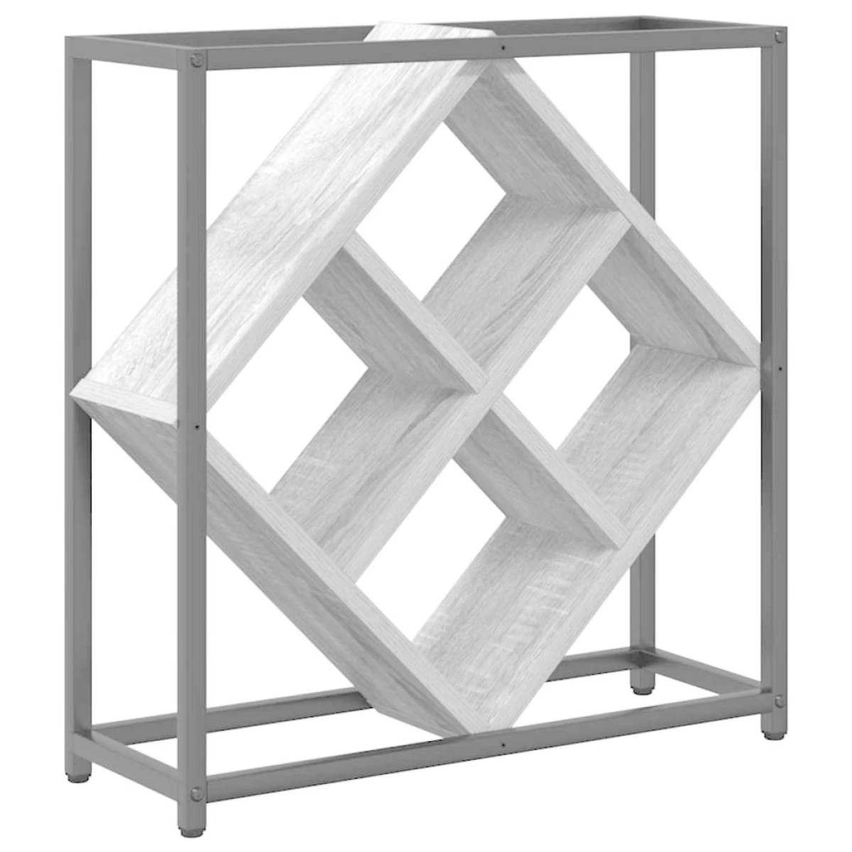vidaXL VidaXL Wine Rack 51x18x52.5 cm Black Engineered Wood At Home - Wine Rack