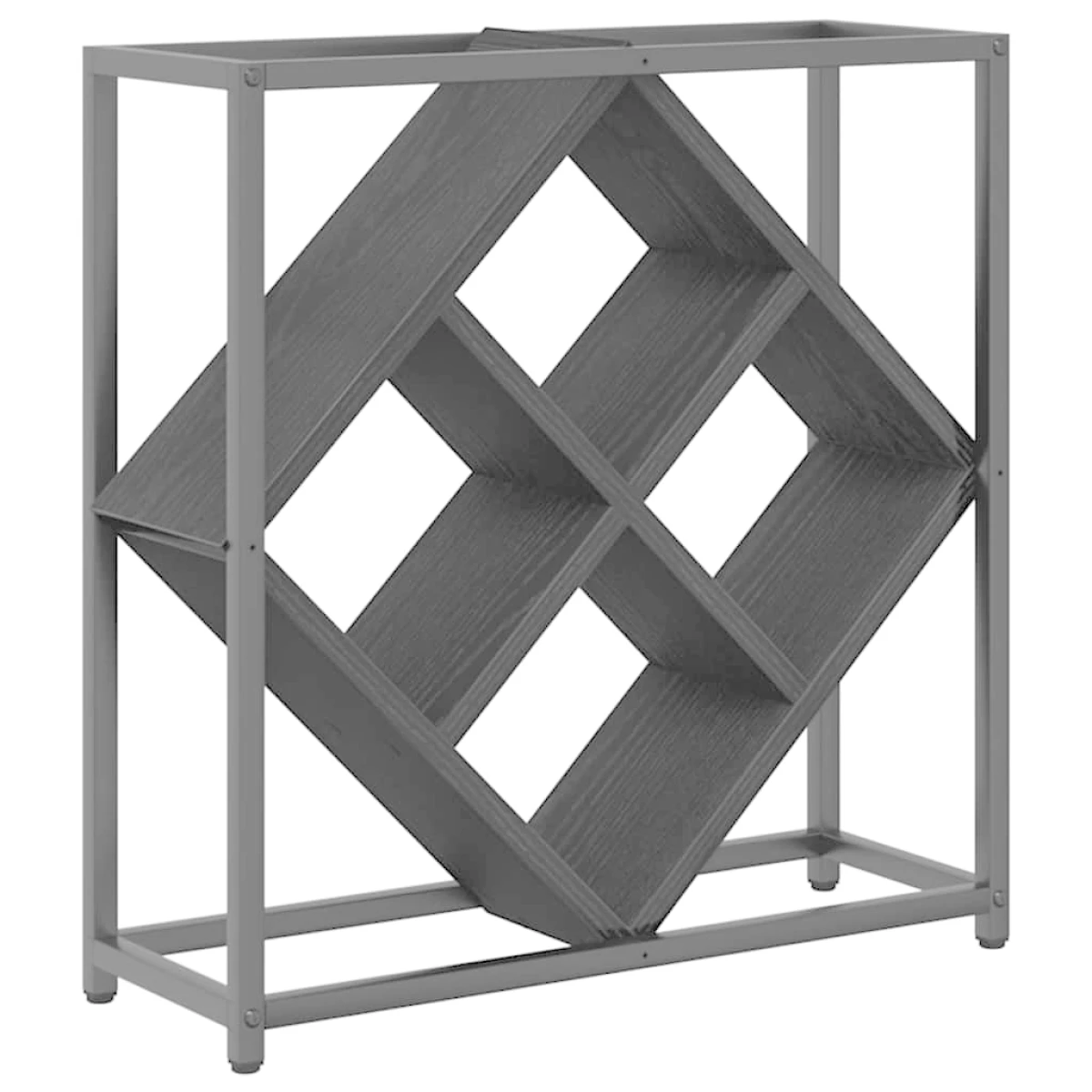 vidaXL VidaXL Wine Rack 51x18x52.5 cm Black Engineered Wood At Home - Wine Rack