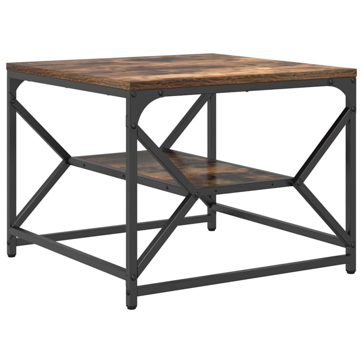 VidaXL Coffee Table 51x50x40 cm Black Oak Modern Lounge by vidaXL