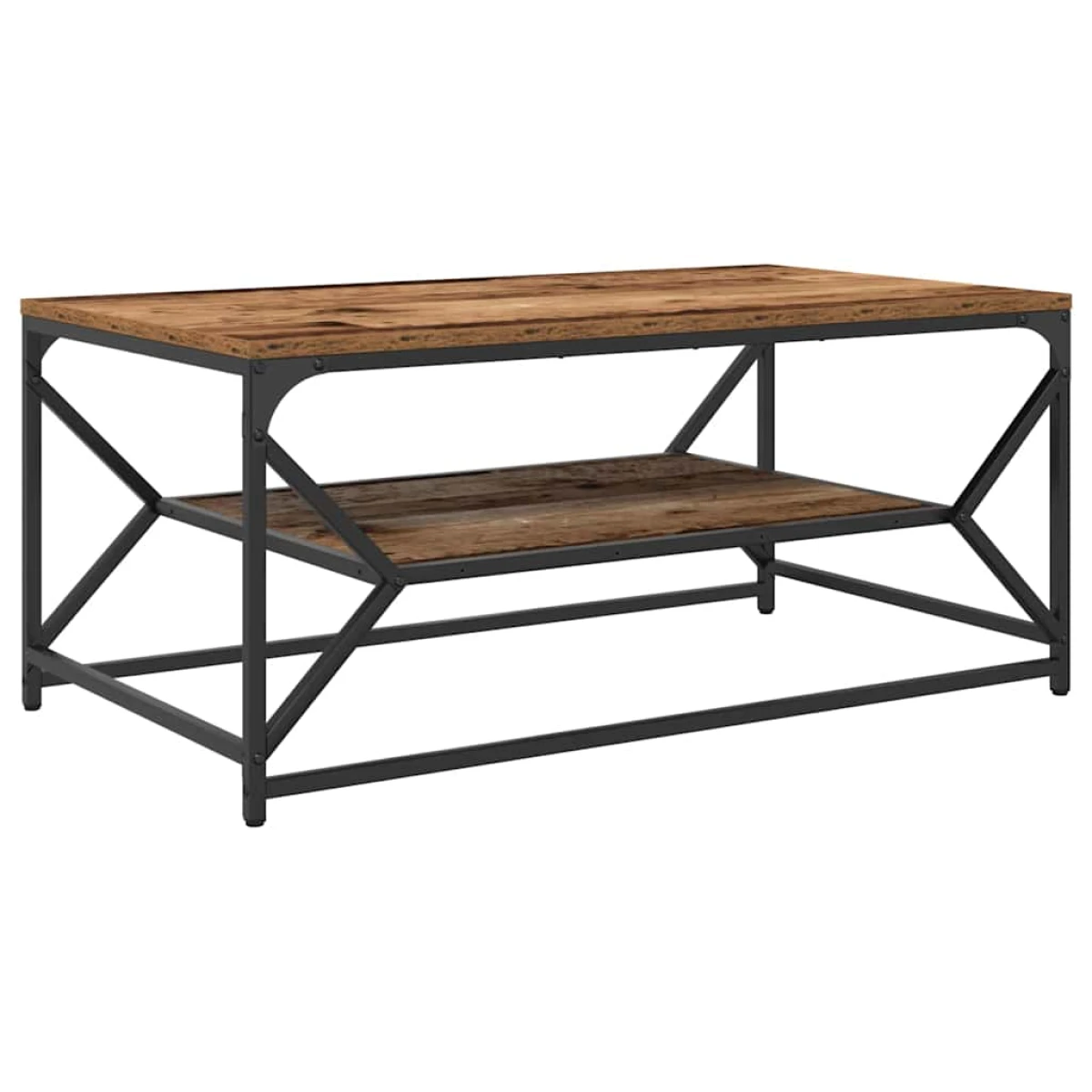 VidaXL Coffee Table 51x50x40 cm Black Oak Modern Lounge by vidaXL