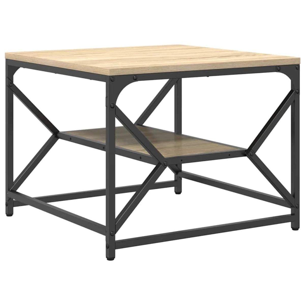 vidaXL VidaXL Coffee Table 51x50x40 cm Black Oak Modern Lounge - Coffee Table