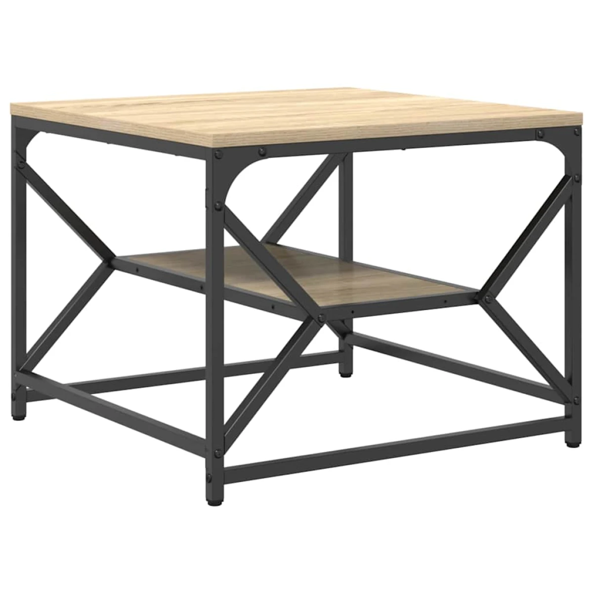 vidaXL VidaXL Coffee Table 51x50x40 cm Black Oak Modern Lounge - Coffee Table