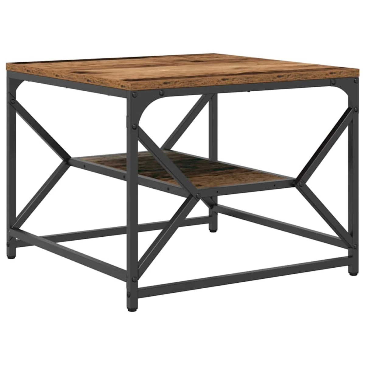 vidaXL VidaXL Coffee Table 51x50x40 cm Black Oak Modern Lounge - Coffee Table