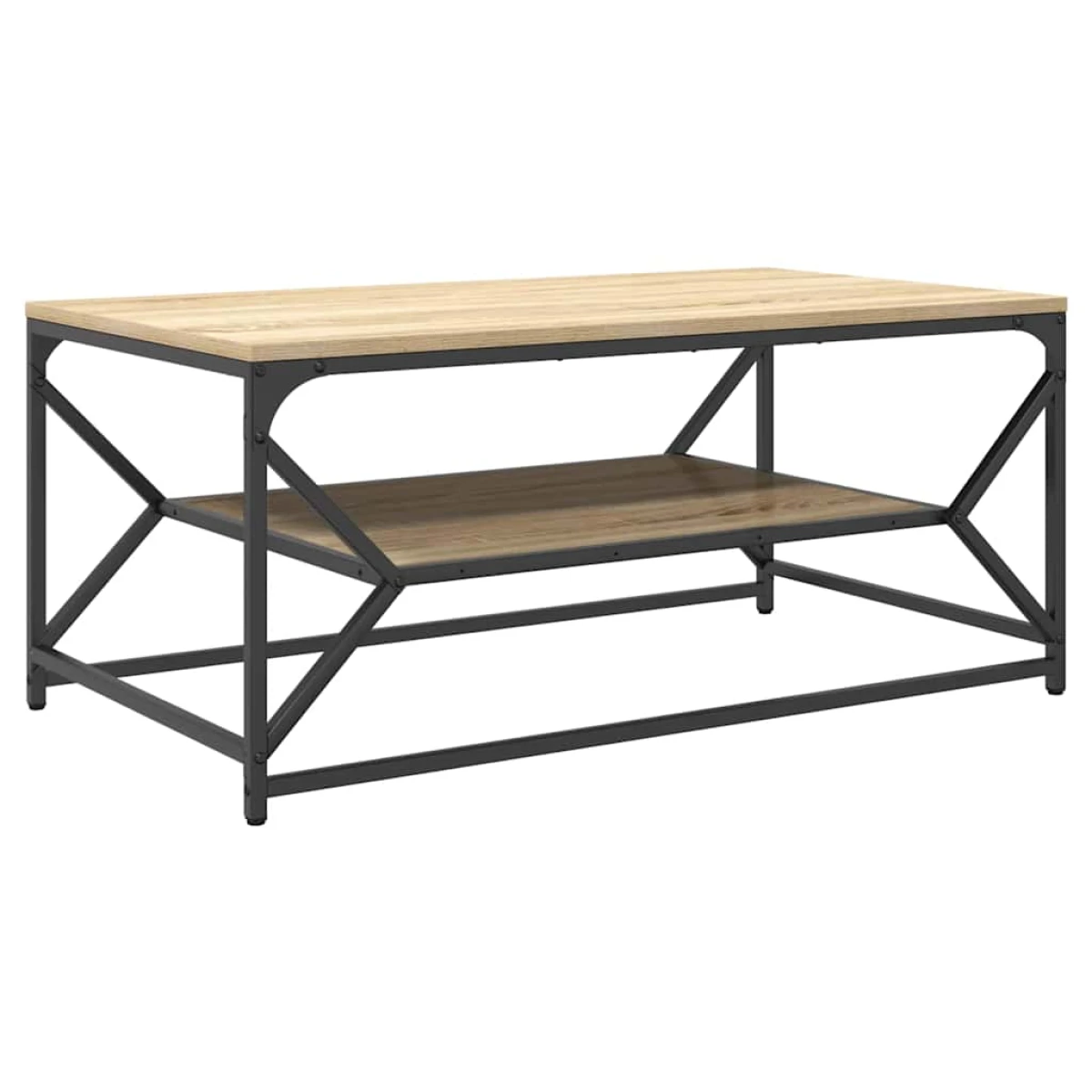 vidaXL VidaXL Coffee Table 51x50x40 cm Black Oak Modern Lounge - Coffee Table