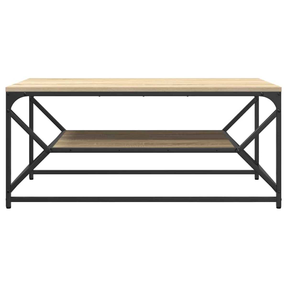 vidaXL VidaXL Coffee Table 51x50x40 cm Black Oak Modern Lounge - Coffee Table