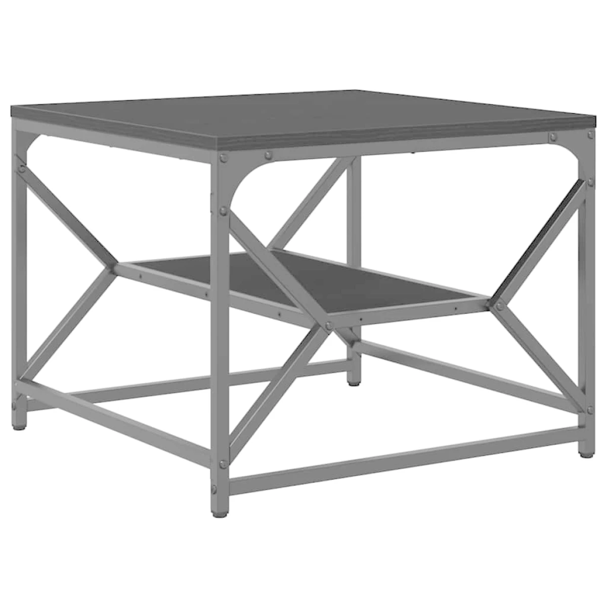 VidaXL Coffee Table 51x50x40 cm Black Oak Modern Lounge by vidaXL