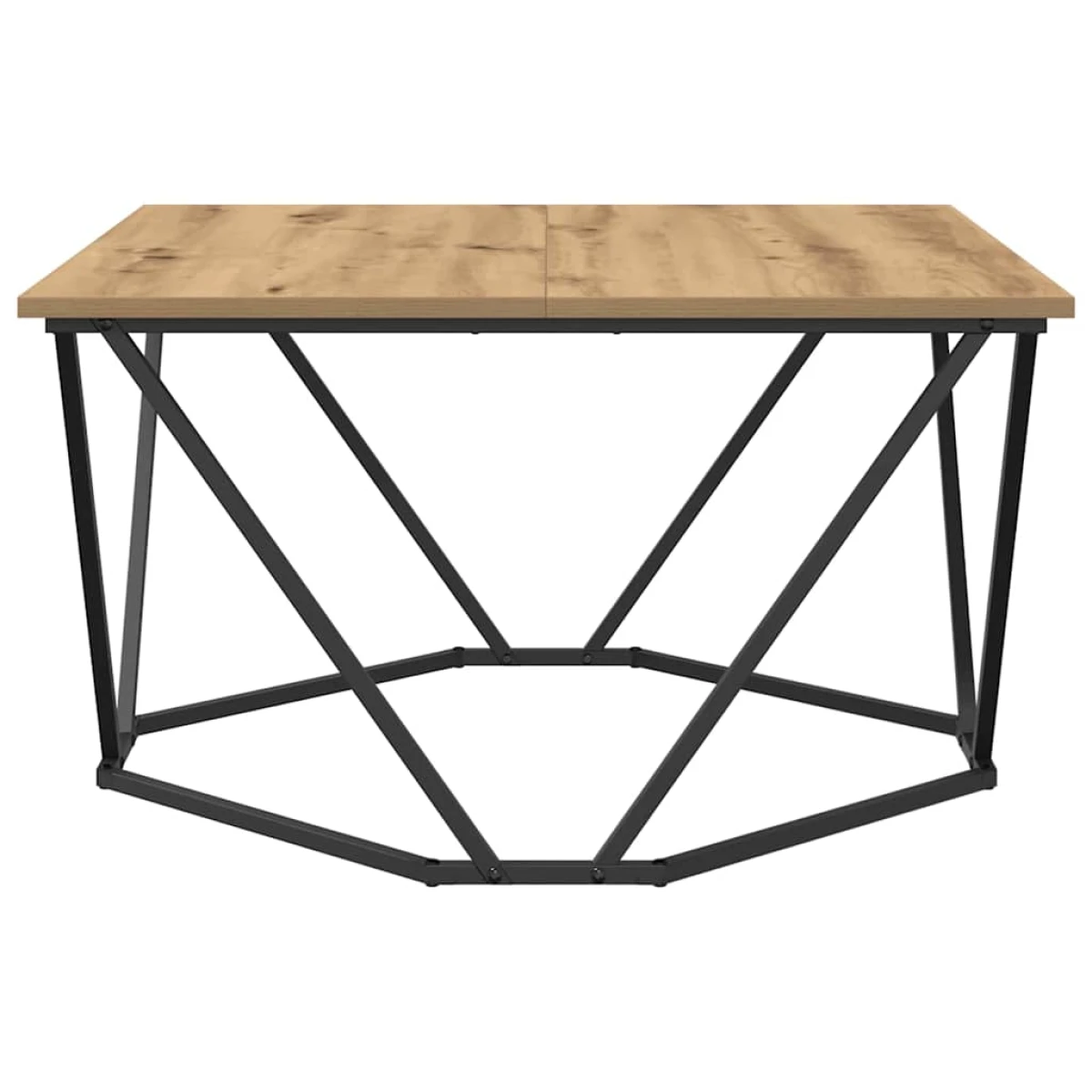 VidaXL Coffee Table 80x80x45 cm Black Oak Living Room by vidaXL