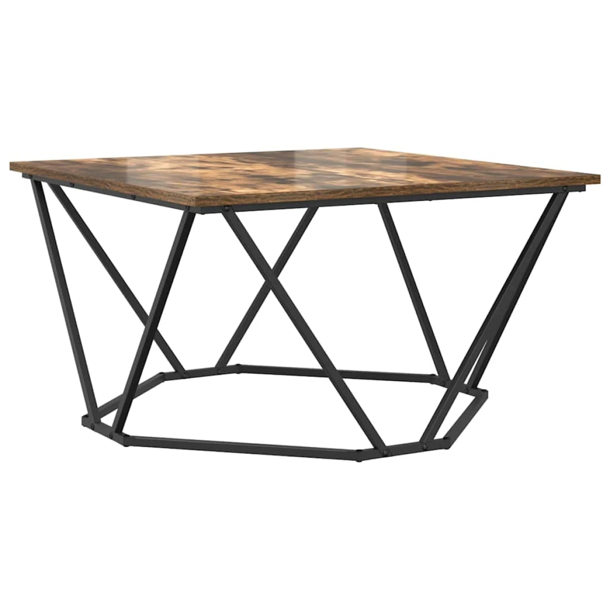 vidaXL VidaXL Coffee Table 80x80x45 cm Black Oak Living Room - Coffee Table