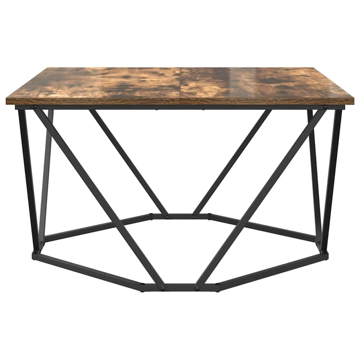 vidaXL VidaXL Coffee Table 80x80x45 cm Black Oak Living Room - Coffee Table