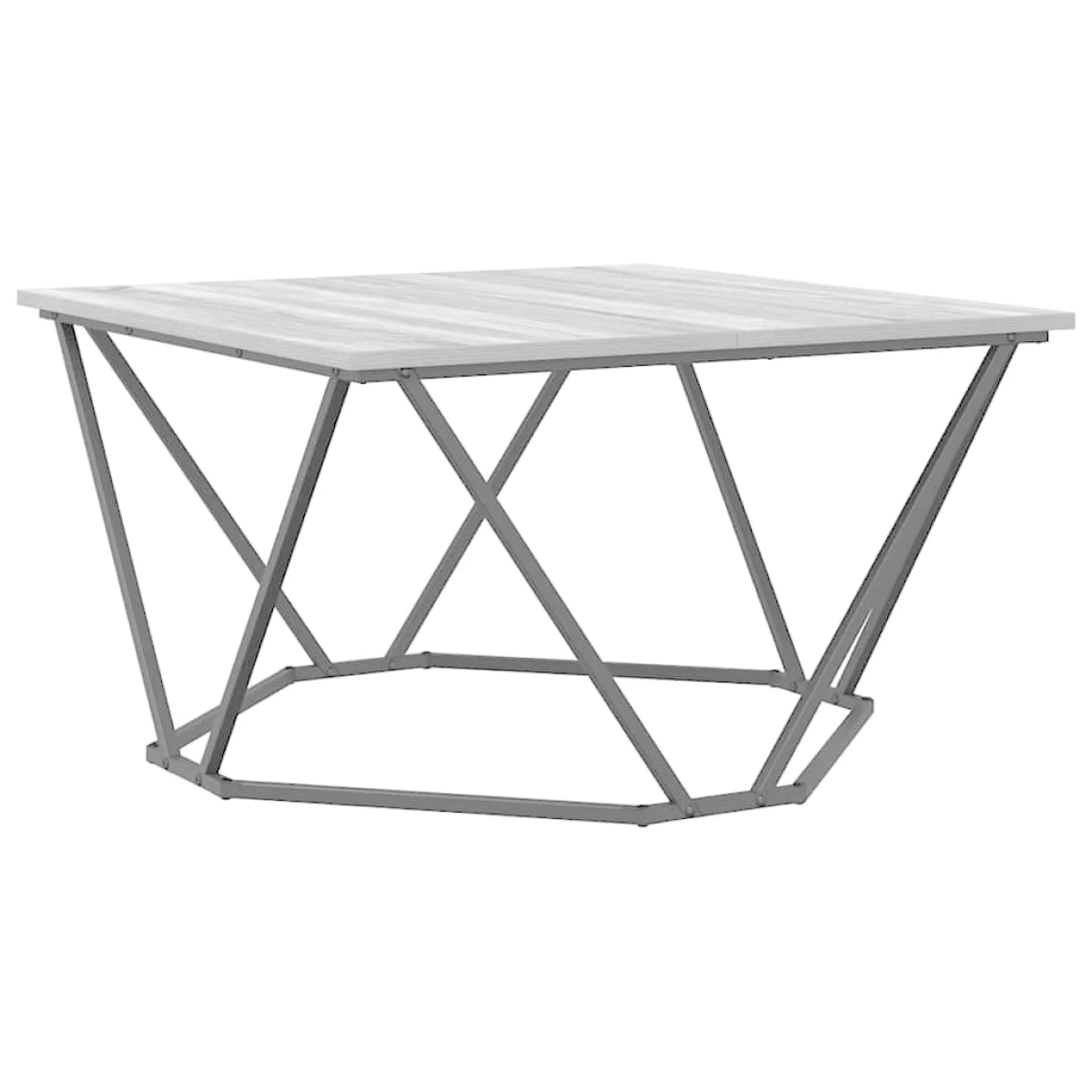 VidaXL Coffee Table 80x80x45 cm Black Oak Living Room by vidaXL