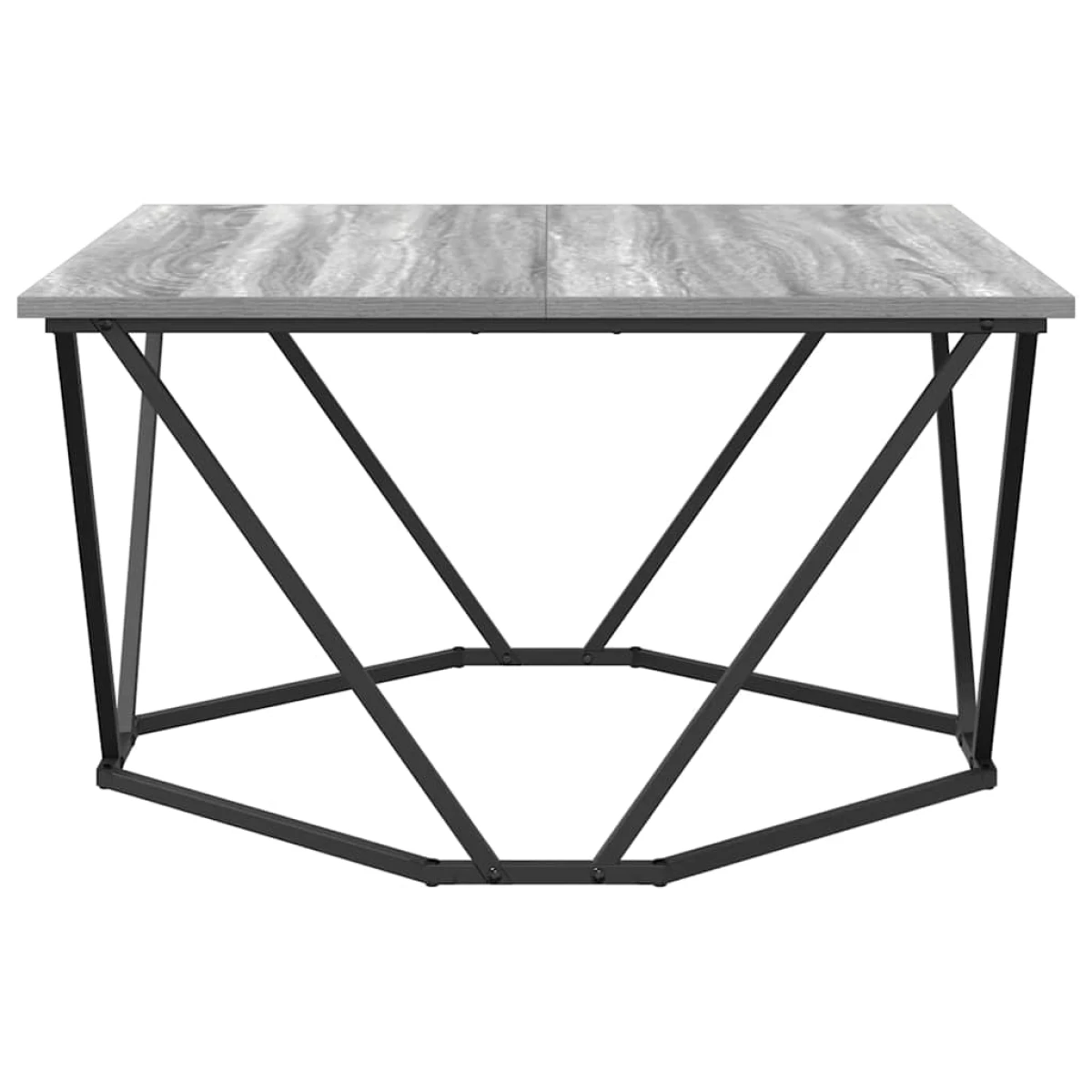 VidaXL Coffee Table 80x80x45 cm Black Oak Living Room by vidaXL