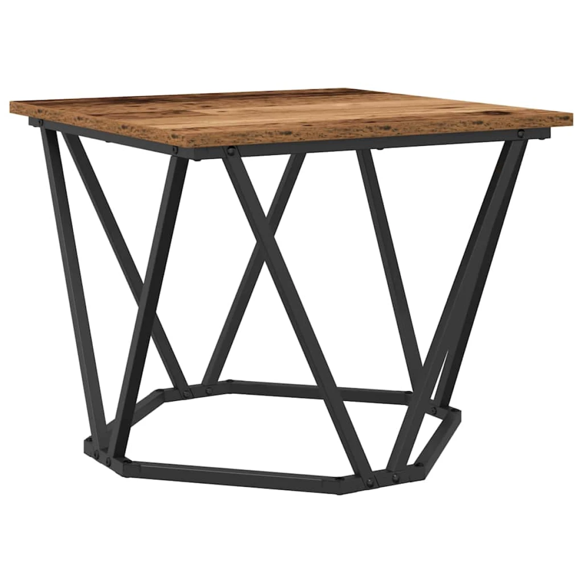 VidaXL Coffee Tables 50 x 50 x 40 cm Black Oak Set of 3 by vidaXL