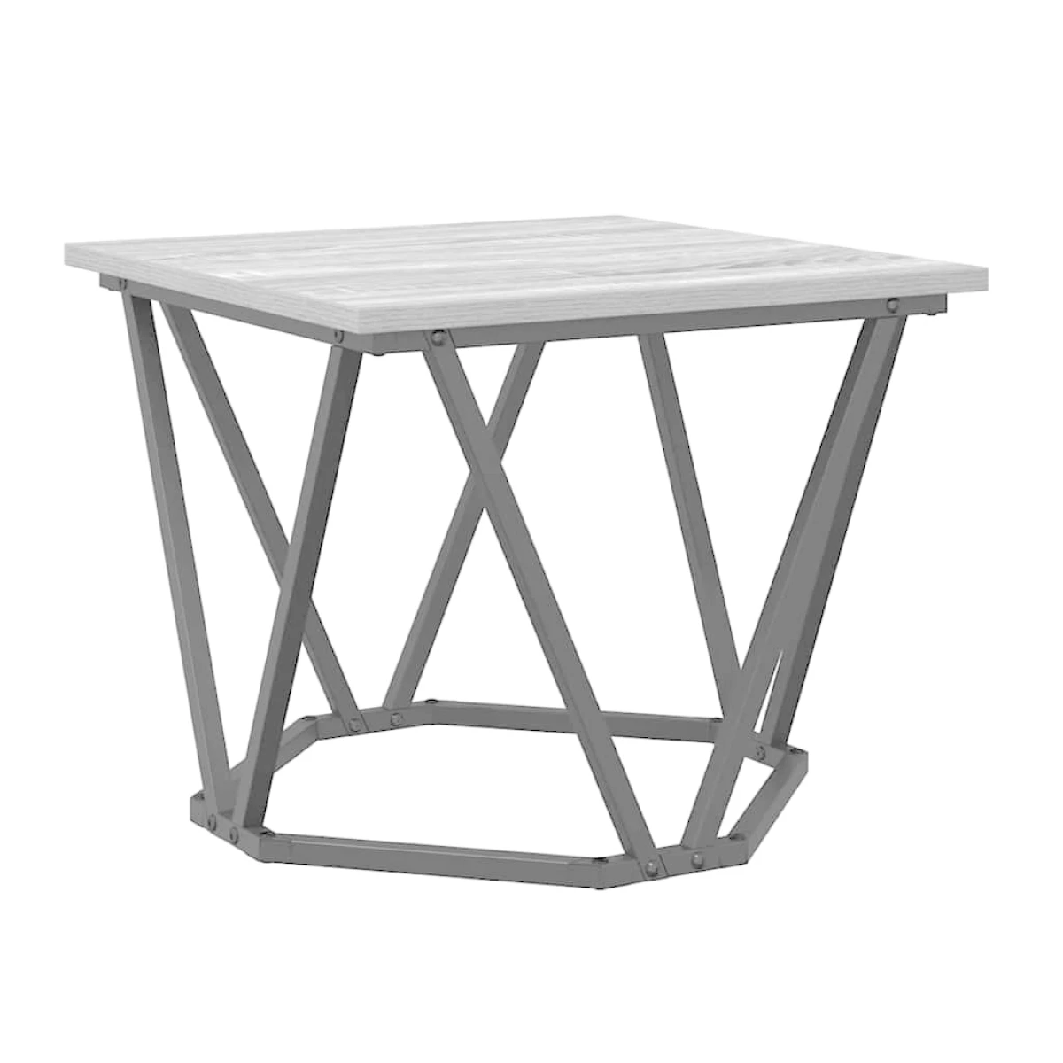 vidaXL VidaXL Coffee Tables 50 x 50 x 40 cm Black Oak Set of 3 - Coffee Table