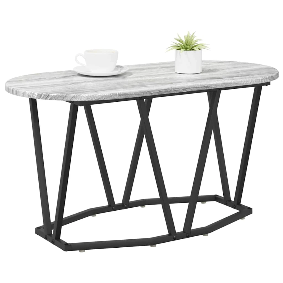 vidaXL VidaXL Coffee Table 80 x 40 x 40.5 cm Oval Design - Coffee Table