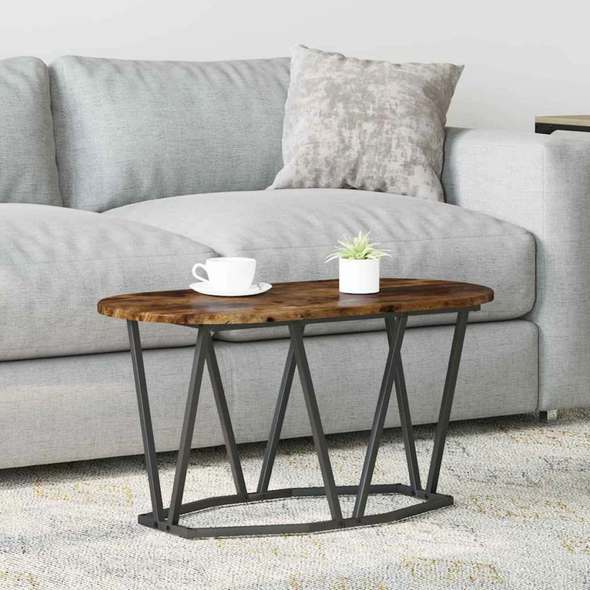 VidaXL Coffee Table 80 x 40 x 40.5 cm Oval Design by vidaXL