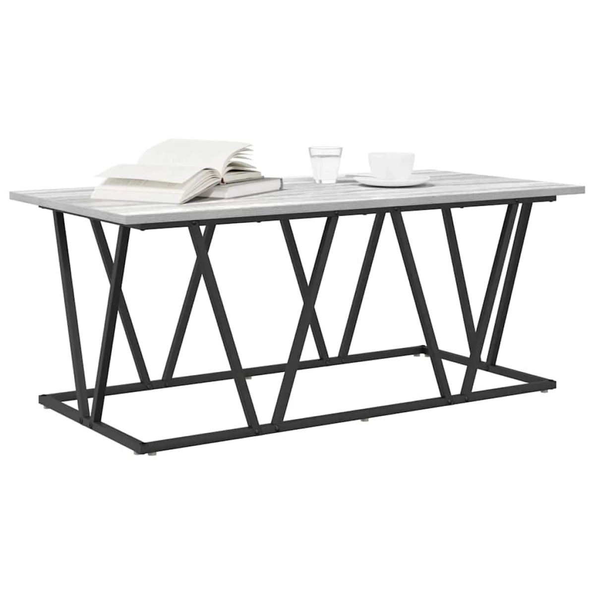 VidaXL Coffee Table 100 x 50 x 40 cm Black Oak Living by vidaXL