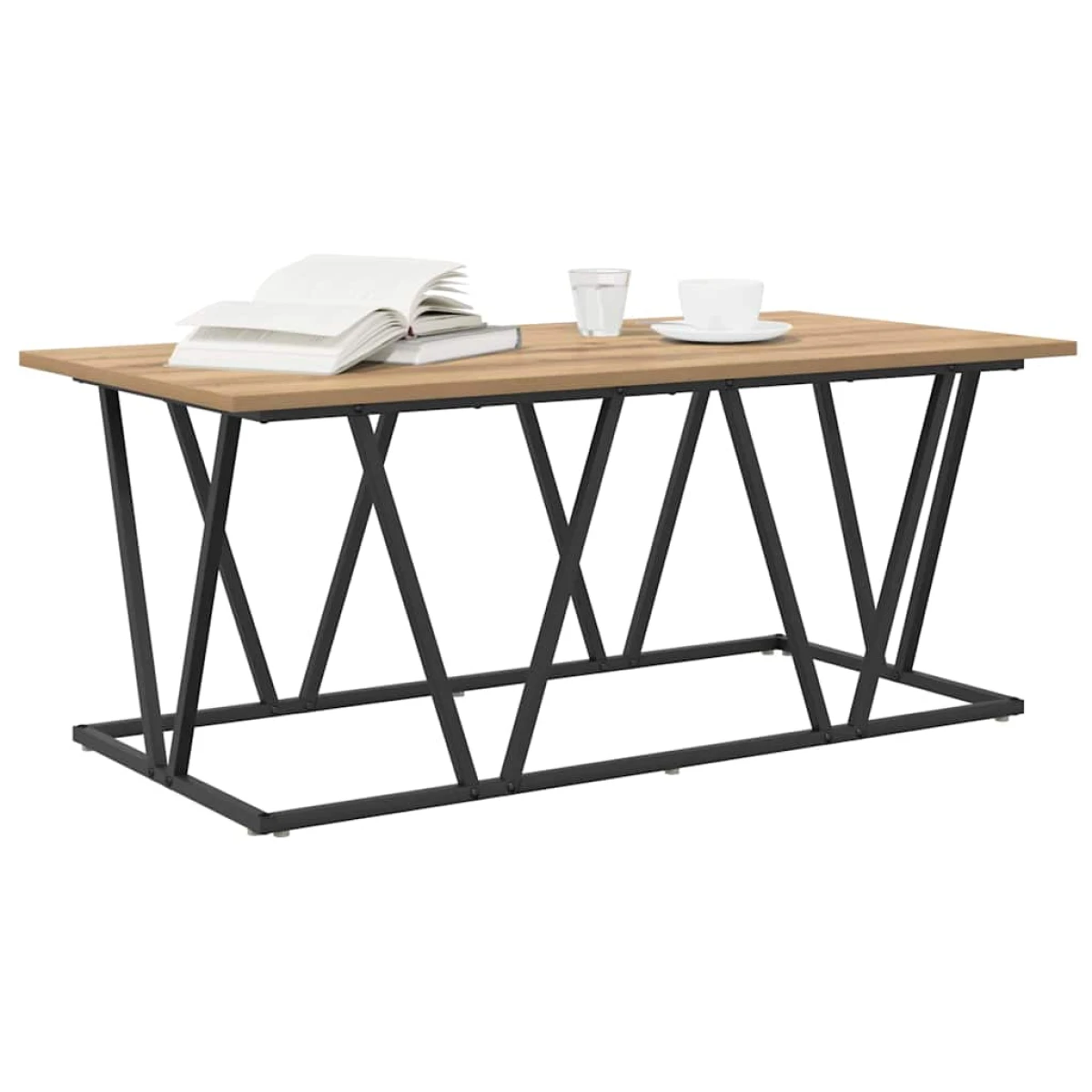 VidaXL Coffee Table 100 x 50 x 40 cm Black Oak Living by vidaXL