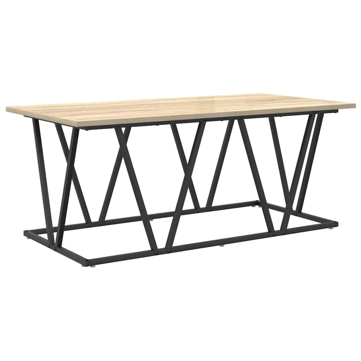 vidaXL VidaXL Coffee Table 100 x 50 x 40 cm Black Oak Living - Coffee Table