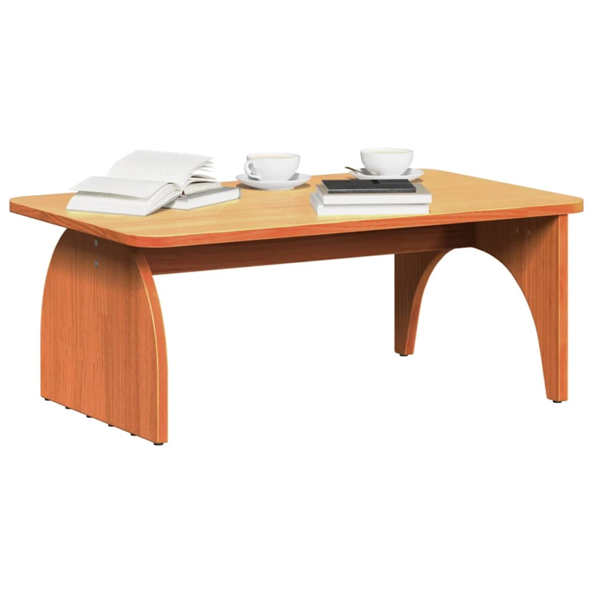 VidaXL Coffee Table 80 x 50 x 31 cm Natural Pine Living Room by vidaXL