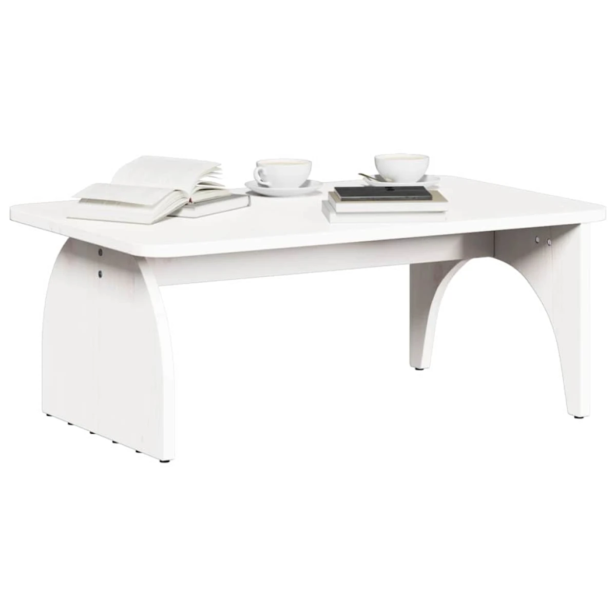 VidaXL Coffee Table 80 x 50 x 31 cm Natural Pine Living Room by vidaXL