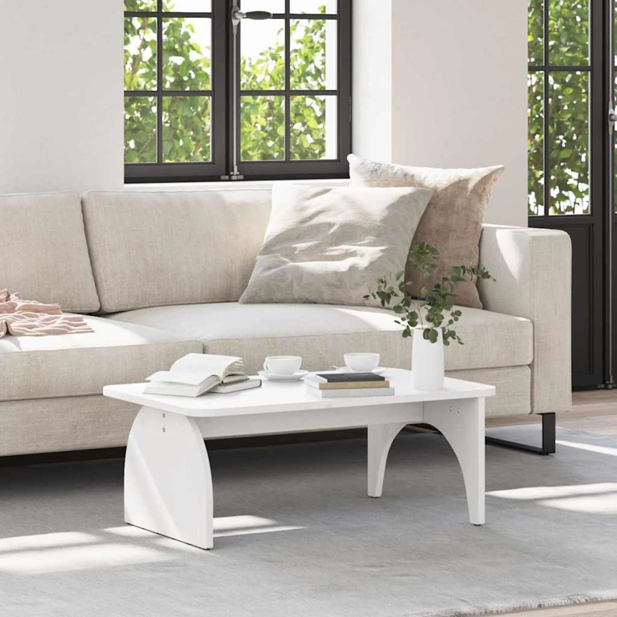 vidaXL VidaXL Coffee Table 80 x 50 x 31 cm Natural Pine Living Room - Coffee Table